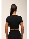 Футболка укорочена FITRUN T-shirt Short SKIN BASE "Black VE"