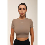Футболка укорочена FITRUN T-shirt Short SKIN BASE "Sand VE"