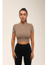 Футболка укорочена FITRUN T-shirt Short SKIN BASE "Sand VE"