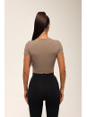 Футболка укорочена FITRUN T-shirt Short SKIN BASE "Sand VE"