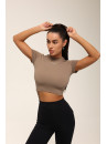 Футболка укорочена FITRUN T-shirt Short SKIN BASE "Sand VE"