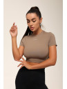 Футболка укорочена FITRUN T-shirt Short SKIN BASE "Sand VE"