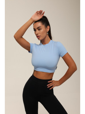 Футболка укорочена FITRUN T-shirt Short SKIN BASE "Sky VE"
