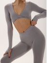 Топ з довгим рукавом FITRUN Long Sleeve YOGA "Silver NE"