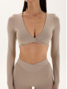 Топ з довгим рукавом FITRUN Long Sleeve YOGA "Latte NE"