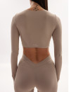 Топ з довгим рукавом FITRUN Long Sleeve YOGA "Latte NE"