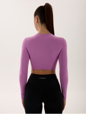 Топ з довгим рукавом FITRUN Long Sleeve SKIN BASE "Fuchsia VE"