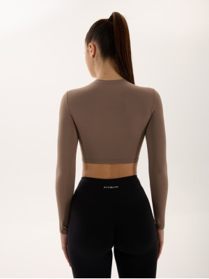 Топ з довгим рукавом FITRUN Long Sleeve SKIN BASE "Sand VE"