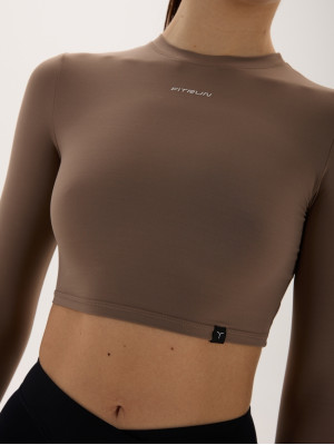 Топ з довгим рукавом FITRUN Long Sleeve SKIN BASE "Sand VE"