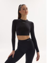 Топ з довгим рукавом FITRUN Long Sleeve SKIN BASE "Black VE"