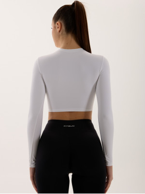 Топ з довгим рукавом FITRUN Long Sleeve SKIN BASE "White VE"