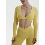 Топ з довгим рукавом FITRUN Long Sleeve YOGA "Lemon NE"