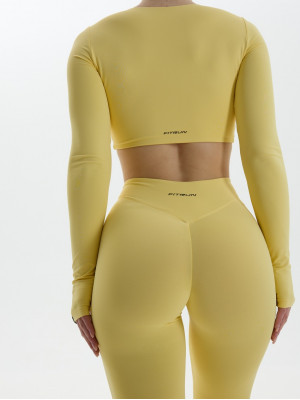 Топ з довгим рукавом FITRUN Long Sleeve YOGA "Lemon NE"
