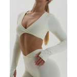 Топ з довгим рукавом FITRUN Long Sleeve YOGA "Oat Milk NE"
