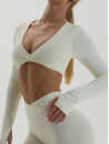 Топ з довгим рукавом FITRUN Long Sleeve YOGA "Oat Milk NE"
