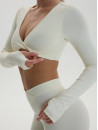 Топ з довгим рукавом FITRUN Long Sleeve YOGA "Oat Milk NE"