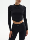 Топ з довгим рукавом FITRUN Long Sleeve-Corset Versa 2.0 "Black VE"