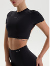 Футболка FITRUN Crop T-shirt Open "Black VE"