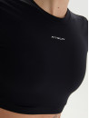 Футболка FITRUN Crop T-shirt Open "Black VE"