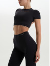 Футболка FITRUN Crop T-shirt Open "Black VE"