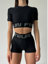 Шорты FITRUN Shorts Super Nuts "Total Black Relief"