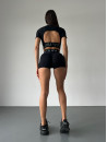 Шорты FITRUN Shorts Super Nuts "Total Black Relief"