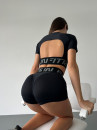 Шорты FITRUN Shorts Super Nuts "Total Black Relief"
