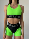 Шорти FITRUN Shorts Super Nuts "Neon Green Relief"