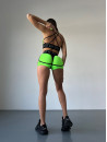 Шорти FITRUN Shorts Super Nuts "Neon Green Relief"