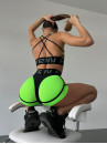 Shorts FITRUN Shorts Super Nuts "Neon Green Relief"