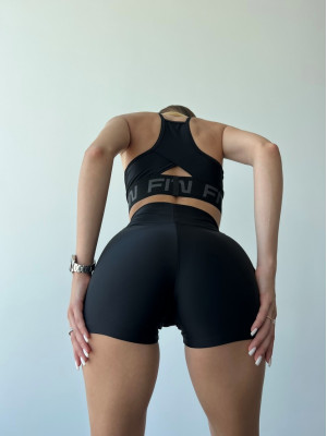 Shorts FITRUN Shorts Classic "Total Black"