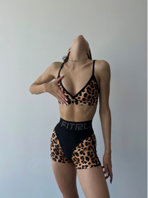 Shorts FITRUN Shorts Super Nuts "Leopard"