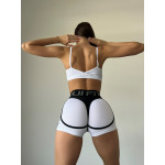 Shorts FITRUN Shorts Super Nuts "White Relief"