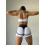 Shorts FITRUN Shorts Super Nuts "White Relief"