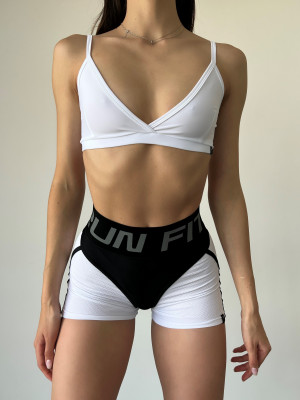 Шорты FITRUN Shorts Super Nuts "White Relief"