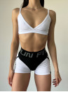 Шорти FITRUN Shorts Super Nuts "White Relief"