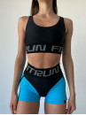 Шорты FITRUN Shorts Super Nuts "Sky Blue Relief"