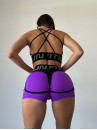 Shorts FITRUN Shorts Super Nuts "Purple Relief"