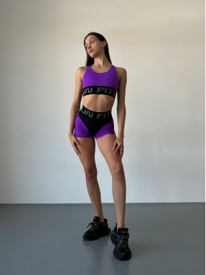 Шорты FITRUN Shorts Super Nuts "Purple Relief"