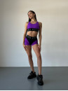 Shorts FITRUN Shorts Super Nuts "Purple Relief"