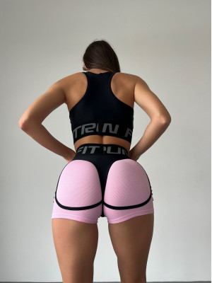 Shorts FITRUN Shorts Super Nuts "Flamingo Relief"