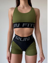 Shorts FITRUN Shorts Super Nuts "Khaki Relief"