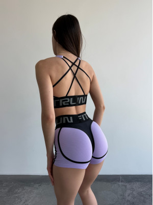 Шорты FITRUN Shorts Super Nuts "Lilac Relief"