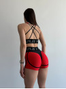 Шорти FITRUN Shorts Super Nuts "Shine Bordo"