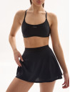 Юбка-шорты теннисная FITRUN Tennis Skort W1 "Total Black"