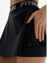 Tennis skirt-shorts FITRUN Tennis Skort W1 "Total Black"