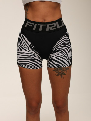 Shorts FITRUN Shorts Super Nuts "Zebra"