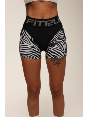 Шорты FITRUN Shorts Super Nuts "Zebra"