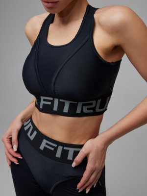 Спортивний Топ FITRUN Top "Total Black"