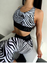 Sports Top FITRUN Top X "Zebra"